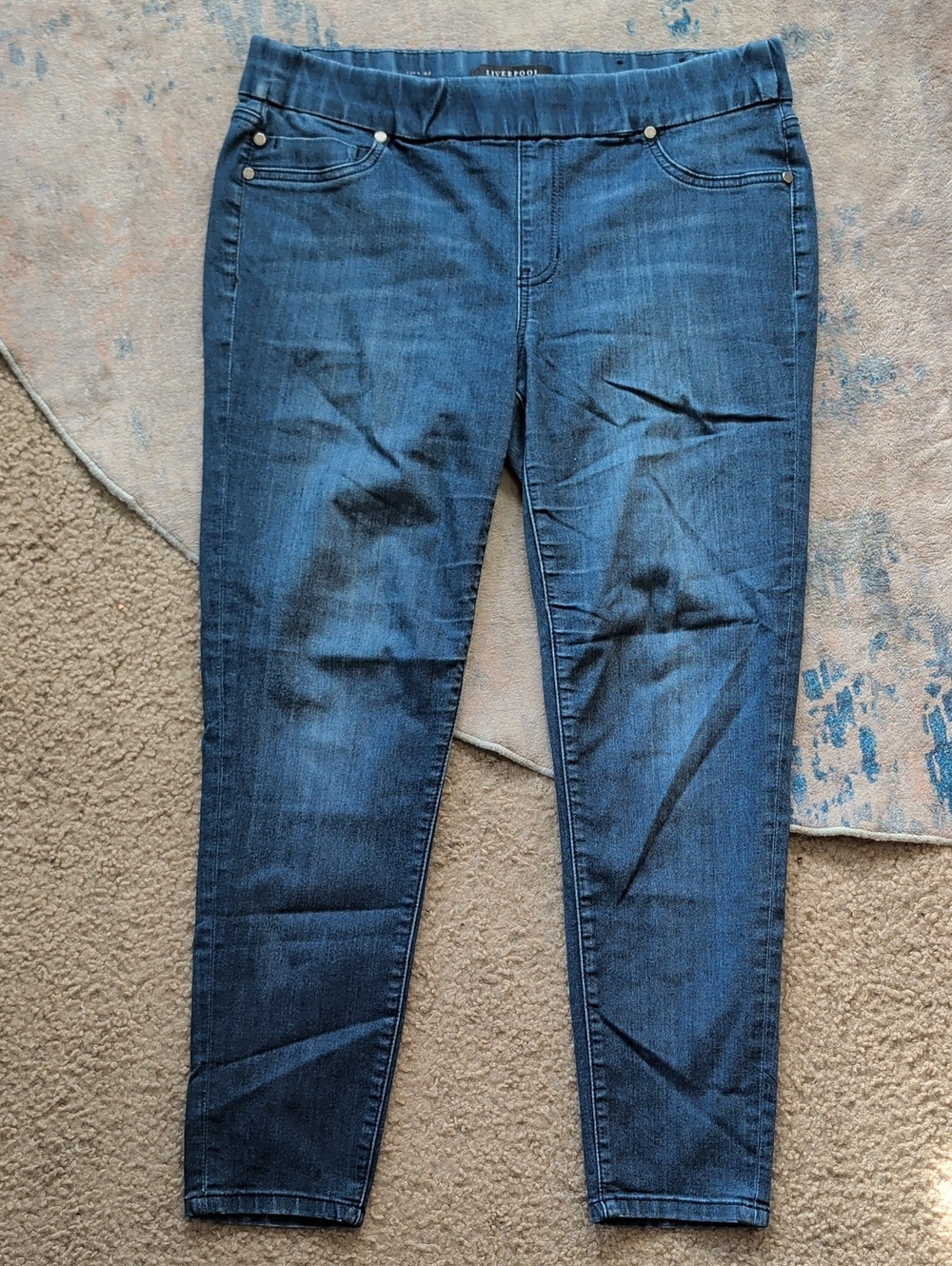 Liverpool Indigo Stretch Skinny Jeans Women's 12 US
